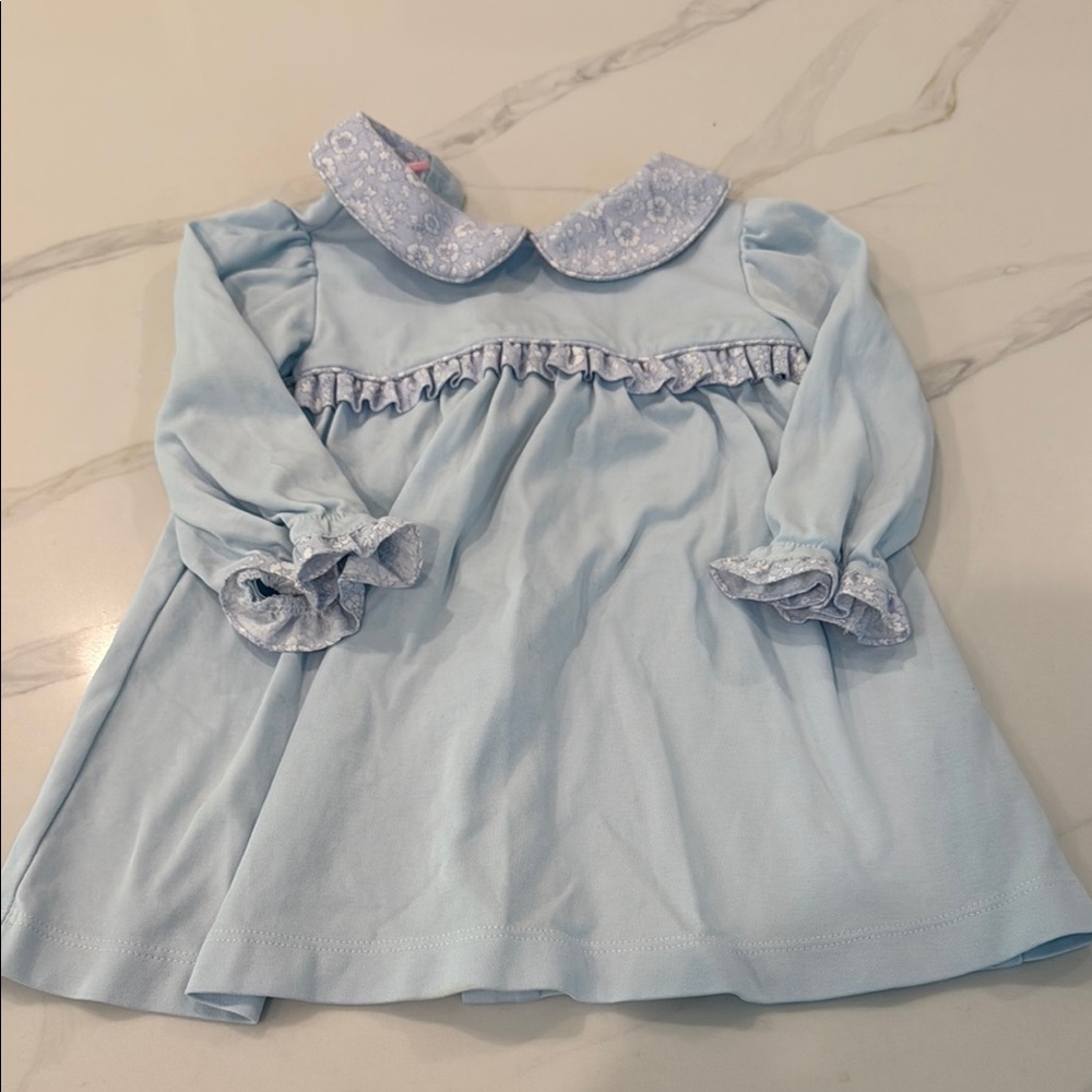 Petit Bebe blue collared dress